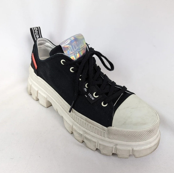 Palladium 10 Revolt Lo TX Platform Lug Sole chunky Platform Sneakers Lace Shoes - Picture 6 of 16